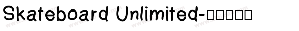 Skateboard Unlimited字体转换